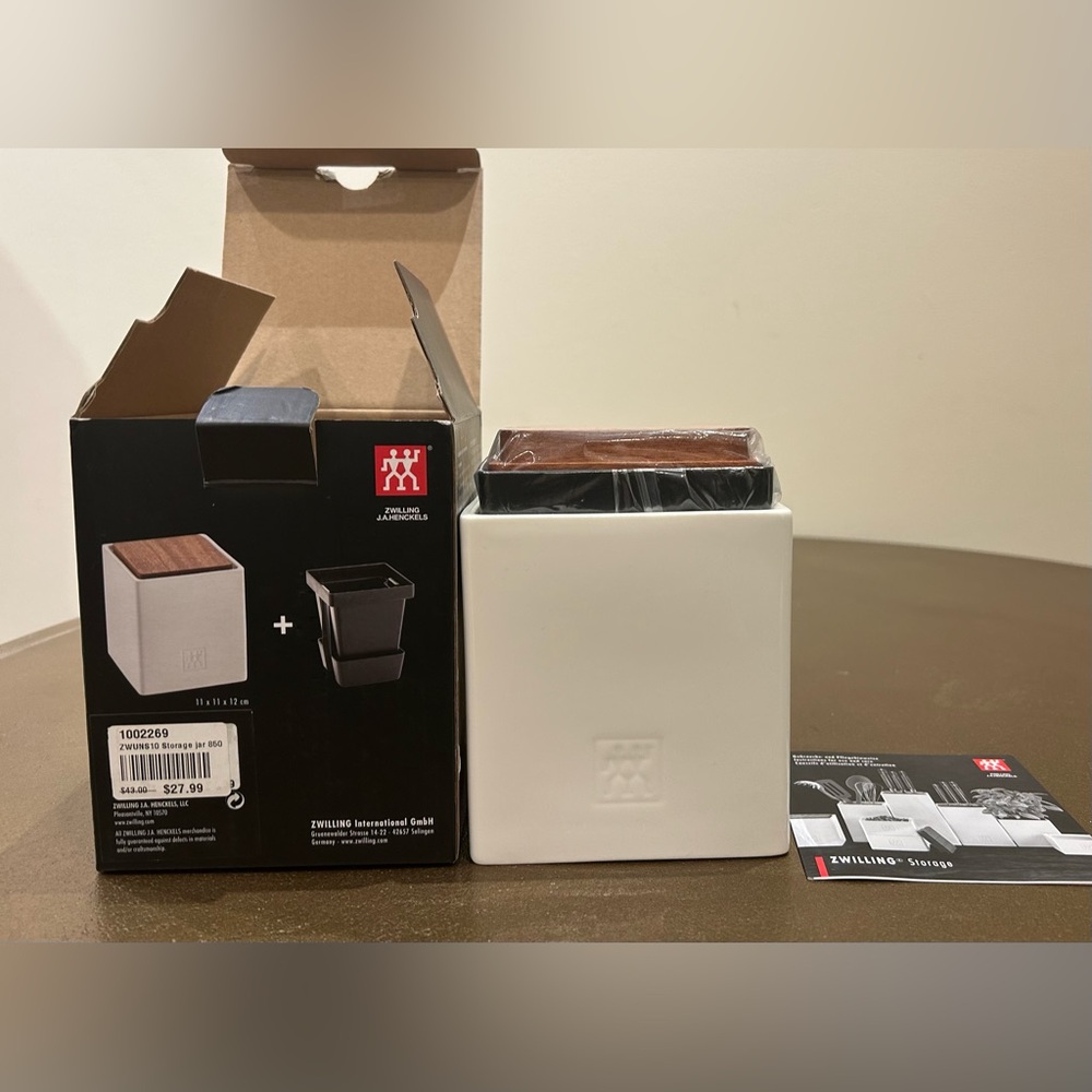 ZWILLING CERAMIC STORAGE Medium Box With Herb Pot And Lid, 11X11X12 cm